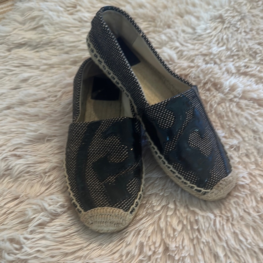 Tory Burch..Women's Black Espadrille Flats